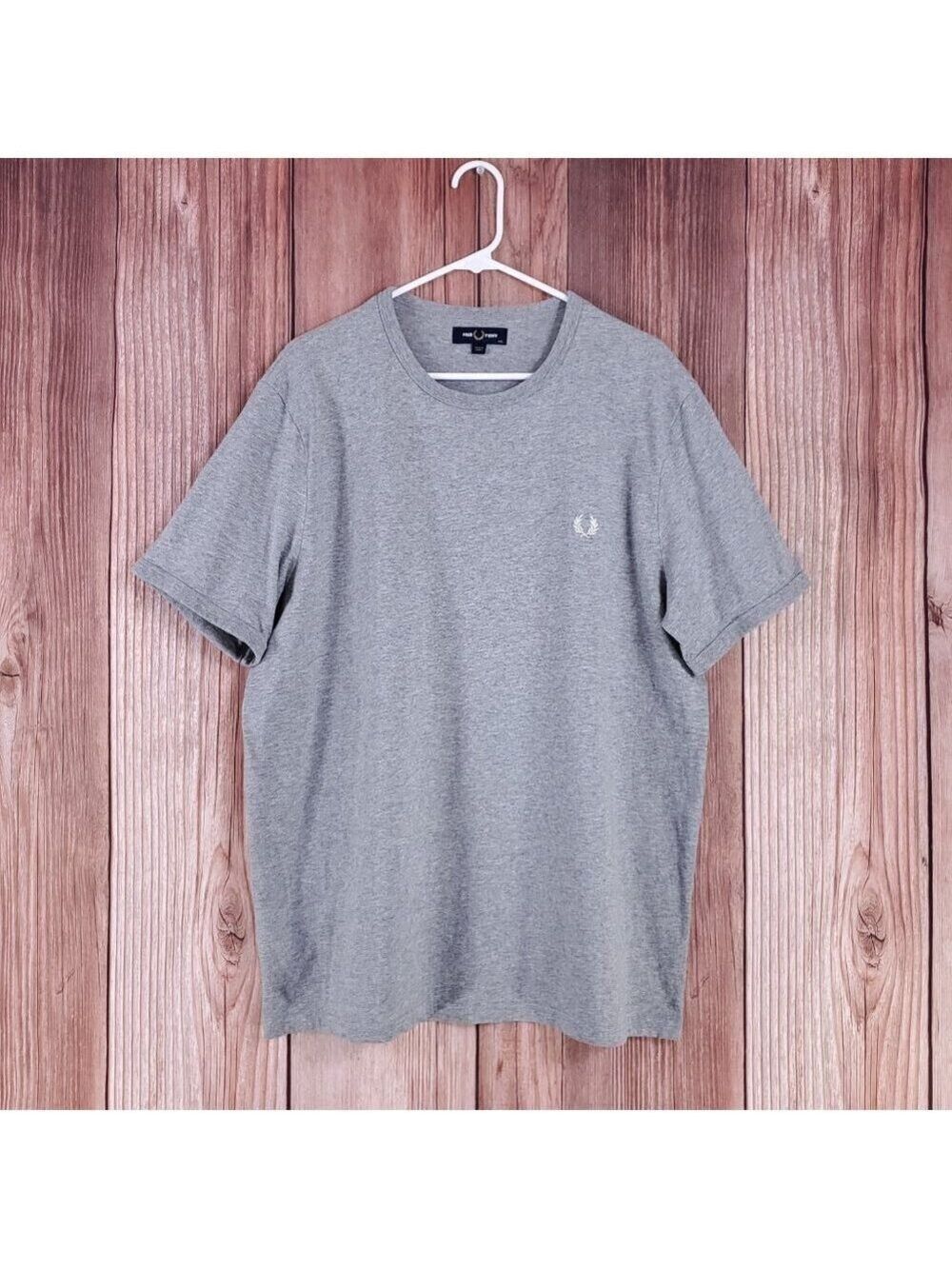 Fred Perry Mens Size XXL Ringer Crewneck Short Sleeve T-Shirt Tee Gray
